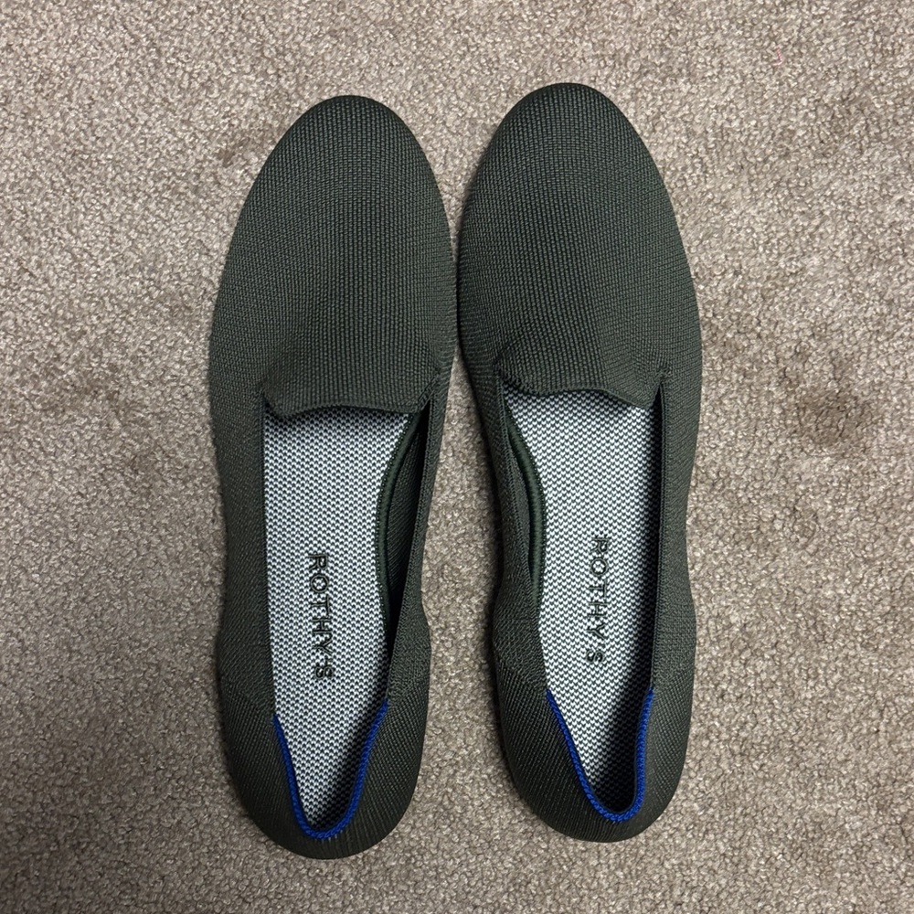 Rothy's Women's Olive Slip-On Loafers